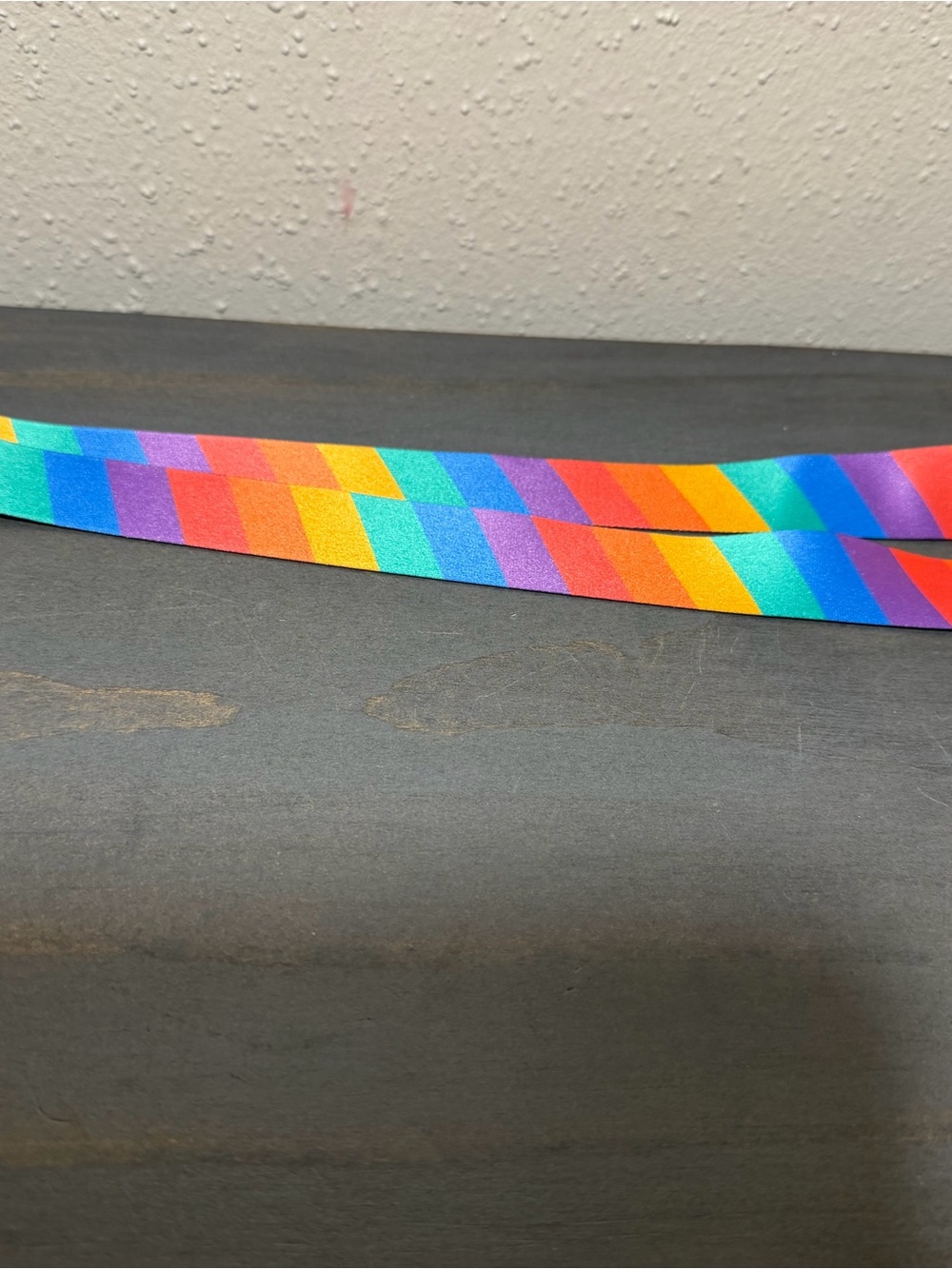 Disney Rainbow Mickey Lanyard with Black Buckle - Picture 4 of 5